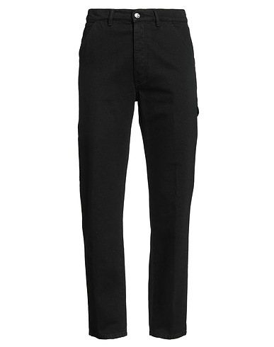 NINE IN THE MORNING Denim trousers Black 100% Cotton