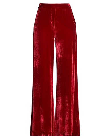 SIYU Pantalone Rosso 82% Viscosa, 18% Seta