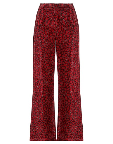SIYU Casual pants Red 75% Viscose, 25% Silk