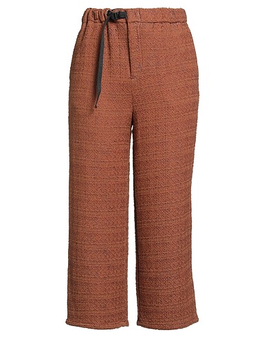 WHITE SAND Casual trouser Brown 65% Polyester, 22% Cotton, 9% Viscose, 4% Polyamide