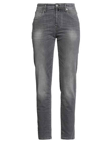 INCOTEX Denim pants BLUE DIVISION Black 93% Cotton, 5% Elastomultiester, 2% Elastane