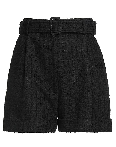 LARDINI Shorts & Bermuda Nero 46% Cotone, 33% Lino, 16% Viscosa, 5% Poliammide