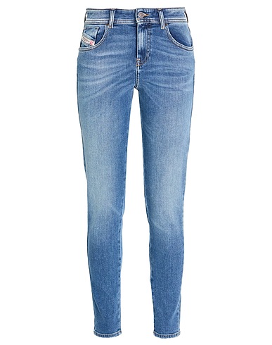 DIESEL Denim trousers Blue 82% Cotton, 16% Polyester, 2% Elastane