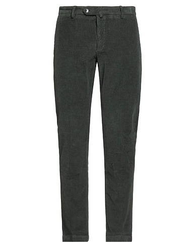 BRIGLIA 1949 Casual trouser Dark green 98% Cotton, 2% Elastane