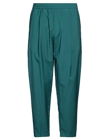 BRIGLIA 1949 Pantalones VERDE SCURO 100% Lana Virgen