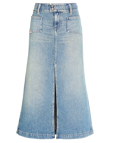 DIESEL Denim skirt Blue 99% Cotton, 1% Elastane
