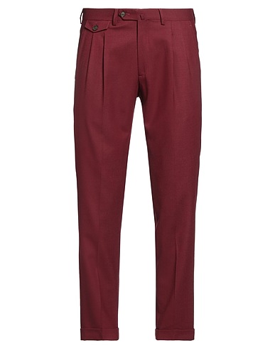 BRIGLIA 1949 Casual trouser Burgundy 99% Virgin Wool, 1% Elastane