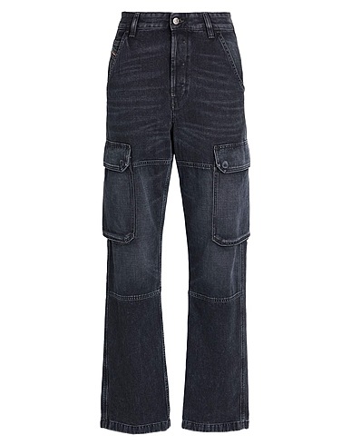 DIESEL Denim trousers Black 59% Cotton, 41% Modal