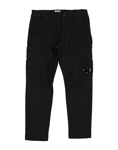 C.P. COMPANY UNDERSIXTEEN Casual pants Black 98% Cotton, 2% Elastane