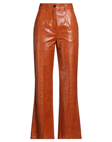 SOLOTRE Pantalone a zampa CAMMELLO 55% Poliuretano, 45% Viscosa