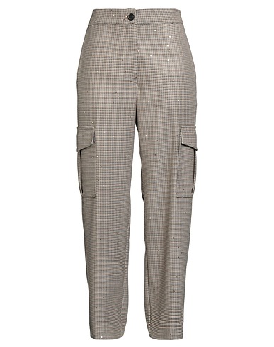 SHIRTAPORTER Casual trouser Camel 65% Polyester, 32% Viscose, 3% Elastane