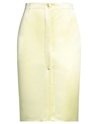 ISABELLE BLANCHE Paris Midi skirt Lime green 74% Acetate, 26% Polyester