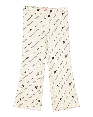 ELISABETTA FRANCHI Casual pants LA MIA BAMBINA Cream 95% Polyester, 5% Elastane
