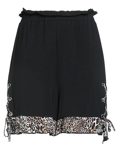 LIU •JO Shorts & Bermuda Black 95% Viscose, 5% Elastane