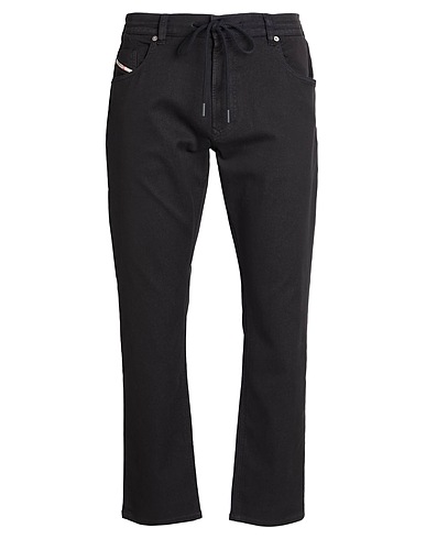 DIESEL Casual trouser Black 90% Cotton, 8% Polyester, 2% Elastane