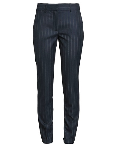 ERMANNO FIRENZE Casual trouser Navy blue 63% Polyester, 34% Viscose, 3% Elastane