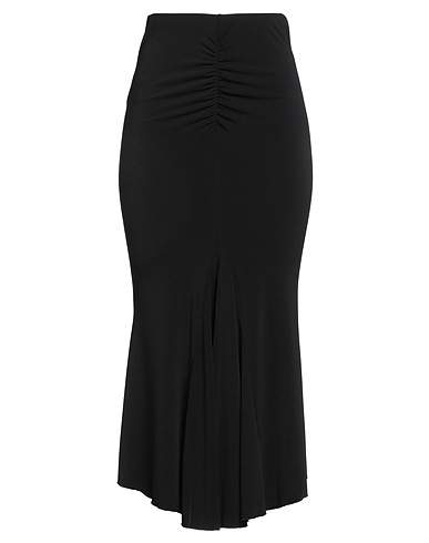THE ANDAMANE Midi skirt Black 95% Polyester, 5% Elastane