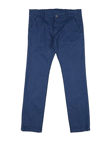 MANUELL & FRANK Casual pants Navy 97% Cotton, 3% Elastane