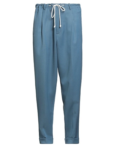 MAGLIANO Casual trouser Slate blue 100% Virgin Wool