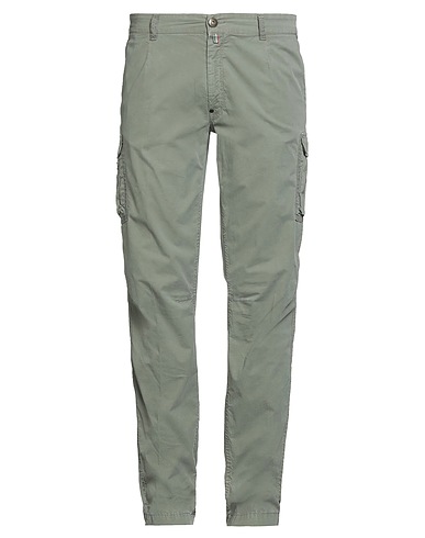 AERONAUTICA MILITARE Casual trouser Military green 97% Cotton, 3% Elastane