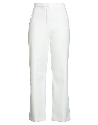 LORO PIANA Casual trouser White 99% Cotton, 1% Elastane