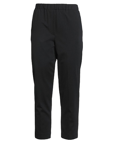 SHIRTAPORTER Casual trouser Black 52% Cotton, 40% Nylon, 8% Elastane