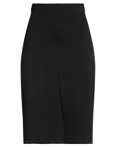 MERCI ITALIA Gonna midi Nero 67% Viscosa, 28% Nylon, 5% Elastan