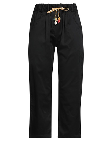 ROSÉ A POIS Casual pants Black 97% Cotton, 3% Elastane