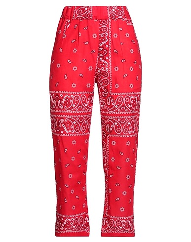 ROSÉ A POIS Pantalone Rosso 100% Cotone