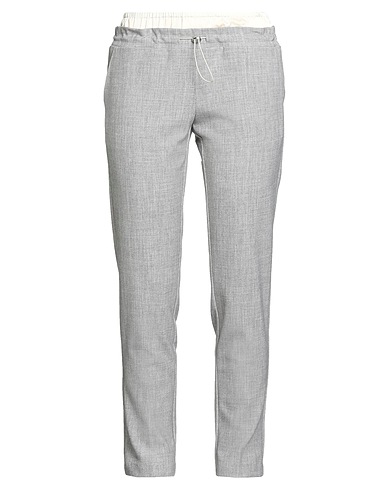 ERMANNO FIRENZE Casual trouser Grey 86% Polyester, 10% Viscose, 4% Elastane