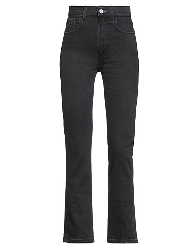 MERCI ITALIA Denim pants Black 98% Cotton, 2% Elastane