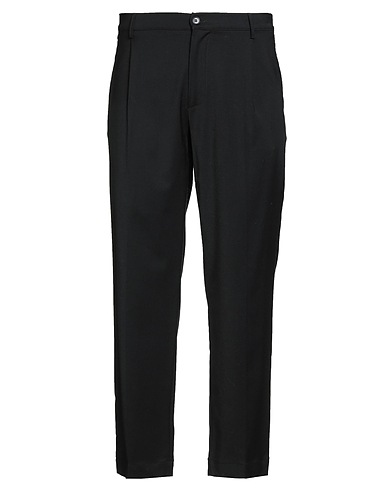 TRUE NYC® Casual pants Black 88% Virgin Wool, 10% Polyamide, 2% Elastane