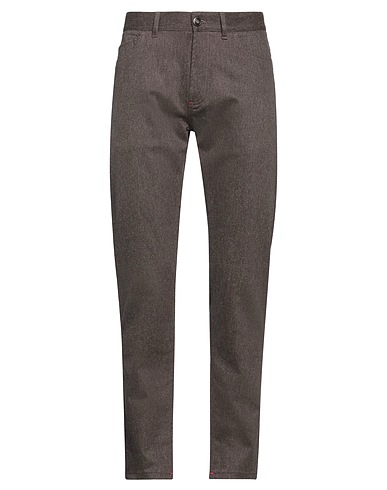 ISAIA Casual pants Brown 71% Wool, 20% Cotton, 8% Polyamide, 1% Elastane