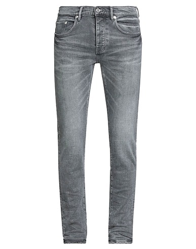 PURPLE Denim trousers Black 99% Cotton, 1% Elastane