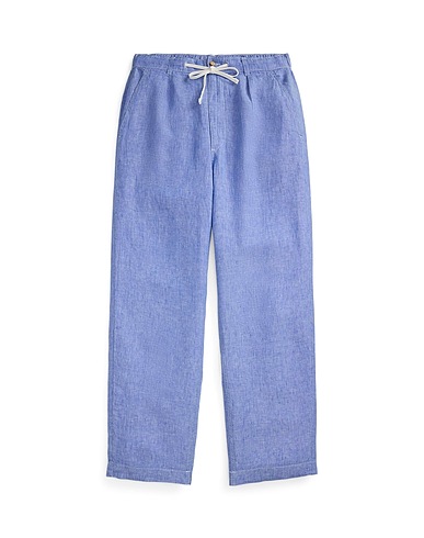 POLO RALPH LAUREN Hosen POLO PREPSTER CHAMBRAY EASY PANT
 Hellblau 100% Leinen