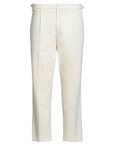 BRIGLIA 1949 Casual trouser Cream 99% Cotton, 1% Elastane