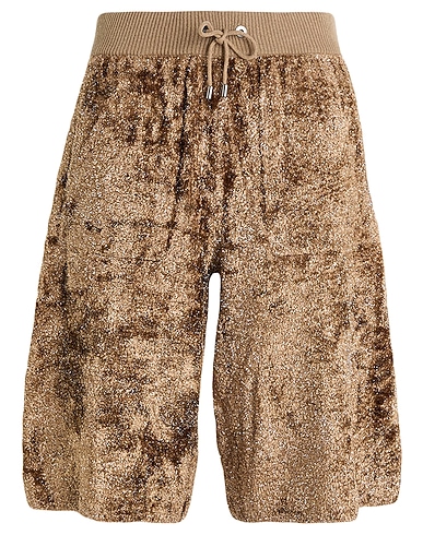 BRUNELLO CUCINELLI Shorts & Bermuda Khaki 59% Viscose, 23% Polyamide, 18% Polyester