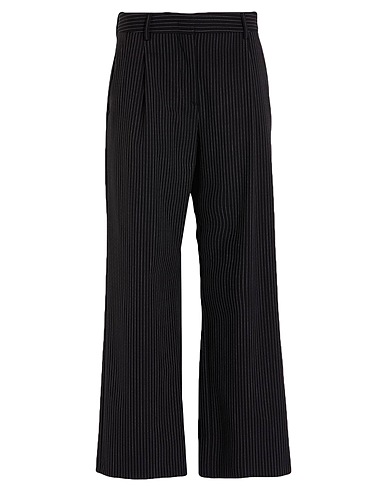 LARDINI Casual trouser Black 95% Wool, 5% Elastane