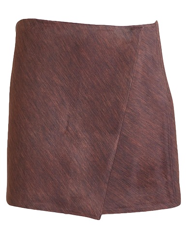 PHILOSOPHY di LORENZO SERAFINI Minigonna Marrone 90% Poliestere, 10% Elastan