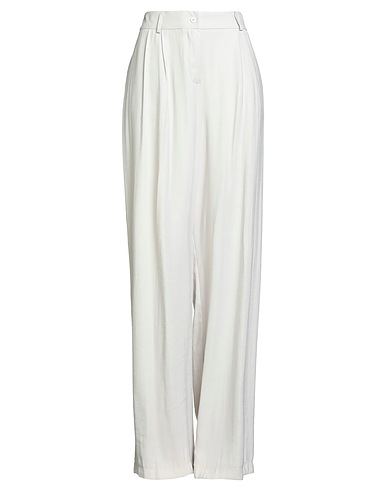 FACE TO FACE STYLE Casual trouser Light grey 93% Viscose, 7% PES