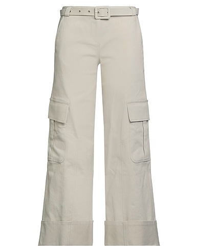 SIEDRÉS Casual trouser Light grey 98% Cotton, 2% Elastane
