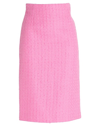LARDINI Midi-Rock Rosa 46% Baumwolle, 33% Leinen, 16% Viskose, 5% Polyamid