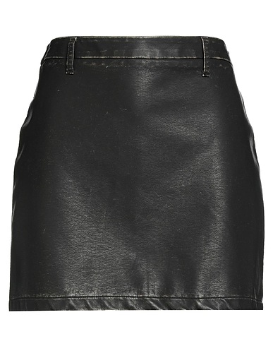 HAVEONE Mini skirt Charcoal 50% Polyurethane, 50% Viscose