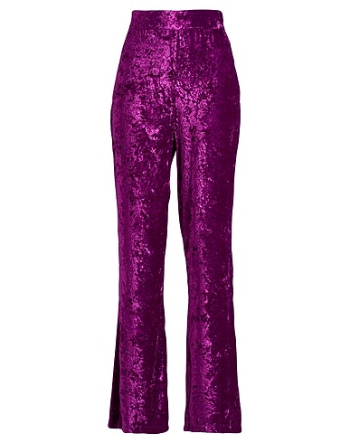 FACE TO FACE STYLE Casual trouser Purple 100% PES