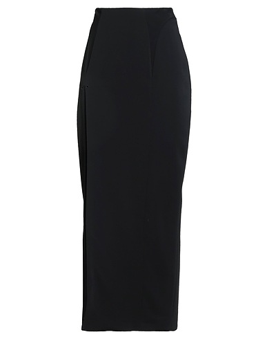 MUGLER Long skirt Black 96% Viscose, 4% Elastane