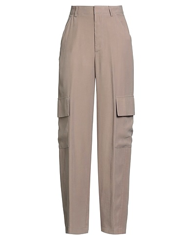 SOALLURE Pantalone Tortora 90% Viscosa, 10% Poliestere