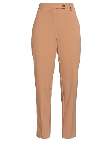 KAOS Casual trouser Camel 68% Polyester, 28% Viscose, 4% Elastane