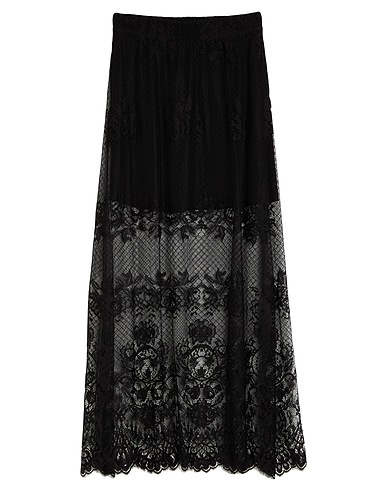 GESTUZ Maxi Skirts Black 100% Polyester