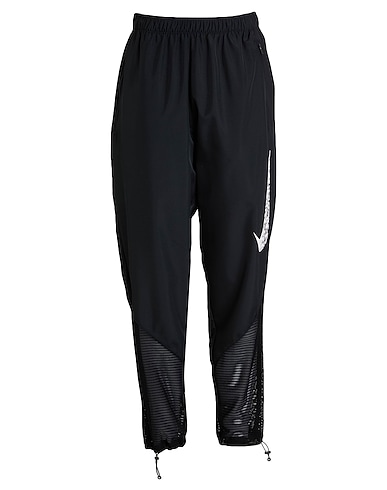 NIKE Casual trouser Black 100% Polyester, Elastane