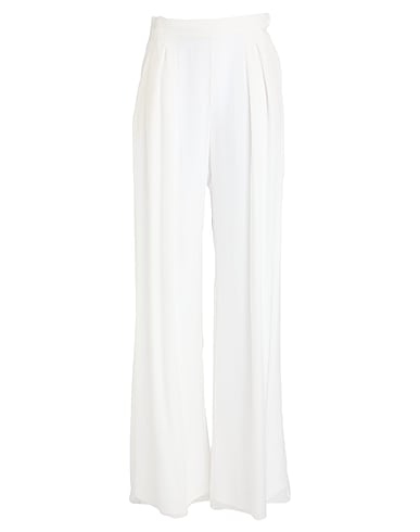 MAX MARA Casual pants White 85% Acetate, 10% Silk, 5% Polyamide